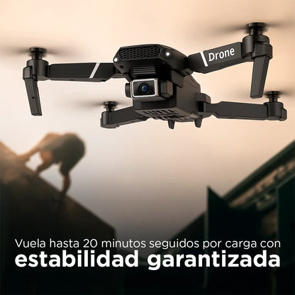 Drone VisionFly 4K con Cámara Dual + Zoom 50x + Maletín | Lleva Audífonos con Cancelación de Ruido