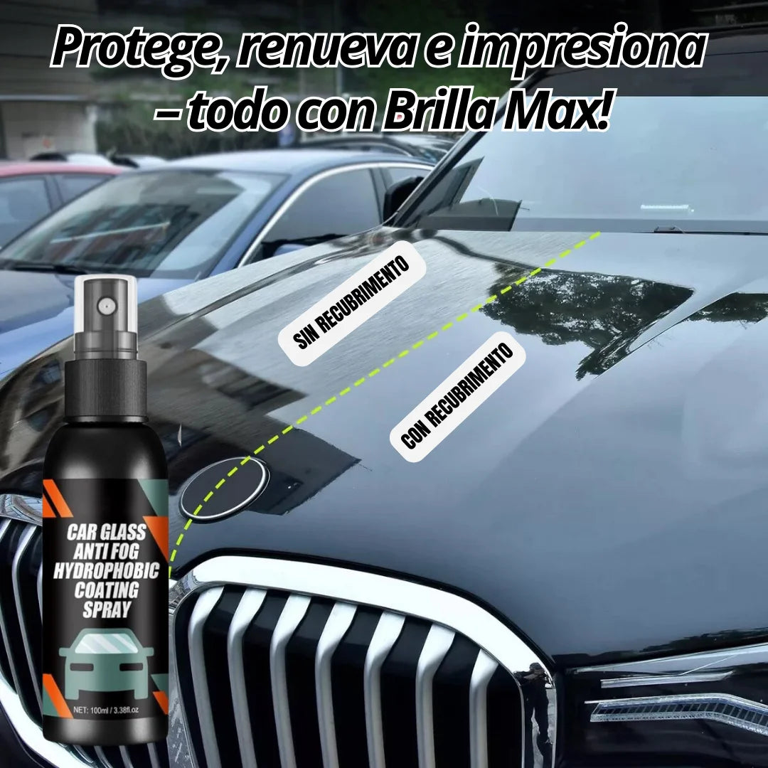 Cera en Spray Brilla Max  100ml - ¡Renueva el Brillo de tu Auto en Minutos! Protección y Practicidad para Superficies Automotrices