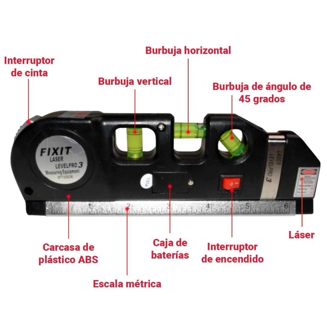 Nivel Láser Digital 4 en 1 Draicon - [Con 45% de Descuento]