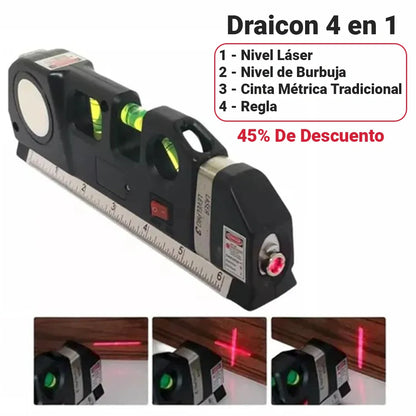 Nivel Láser Digital 4 en 1 Draicon - [Con 45% de Descuento]