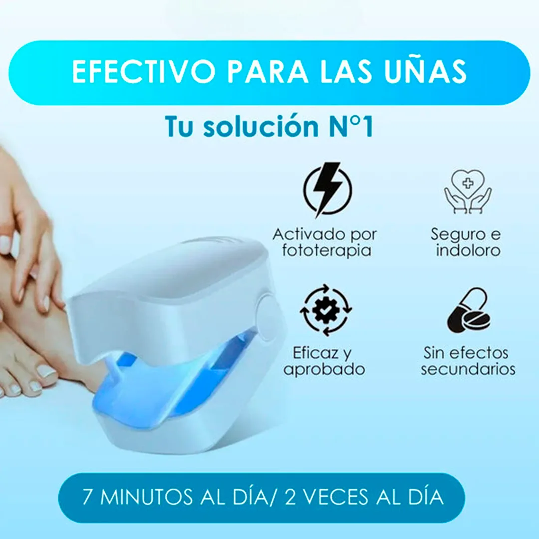 ¡Unas fuertes y libres de hongos en 7 minutos por ciclo! - CuraLáser