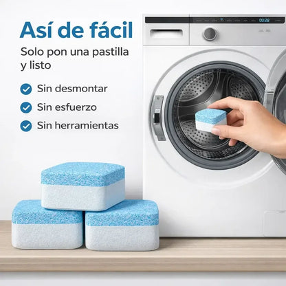 FreshWash Pack 24 Pastillas – Limpieza Profunda para tu Lavadora Sin Esfuerzo