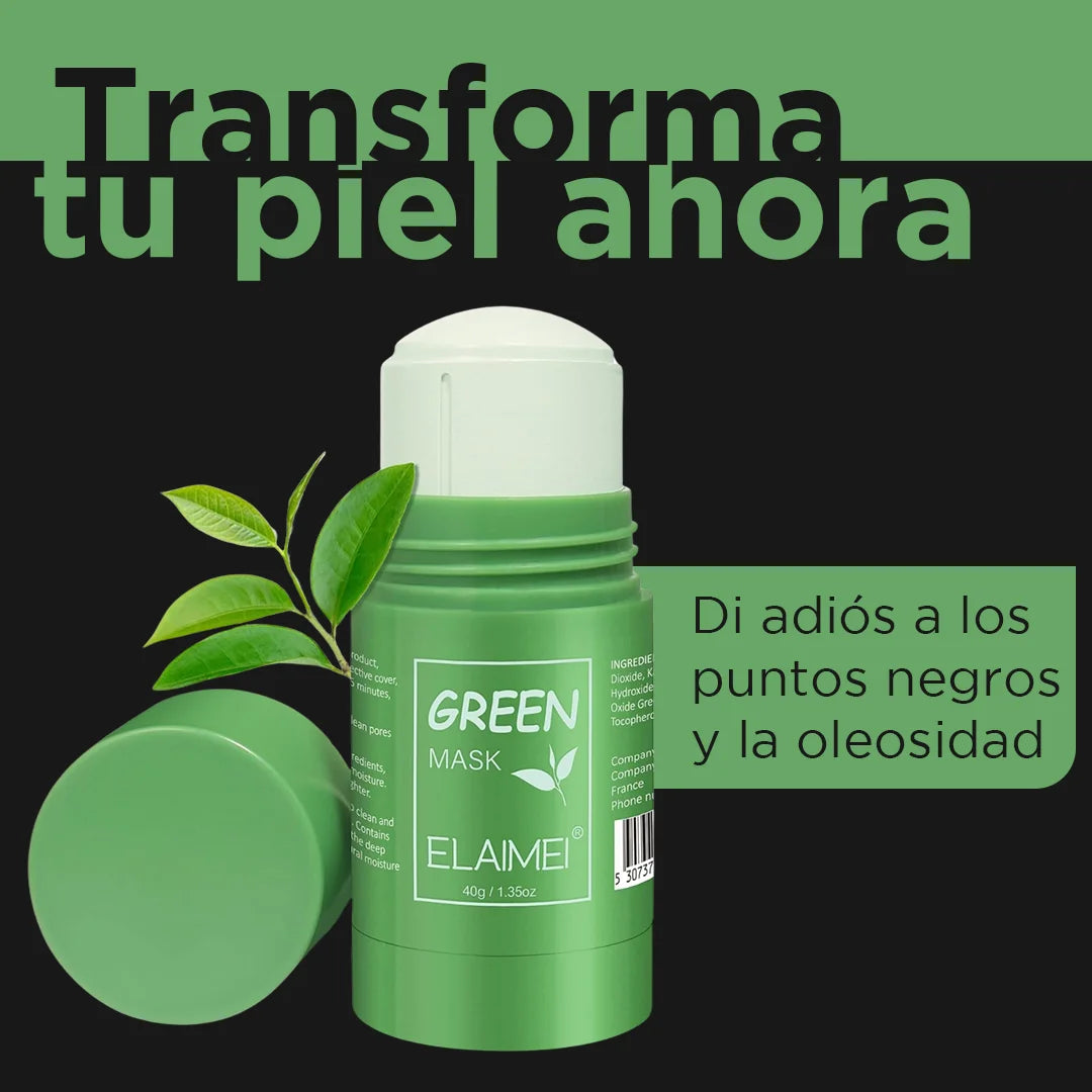 Máscara Green Skin con Té Verde – Limpieza Profunda y Practicidad