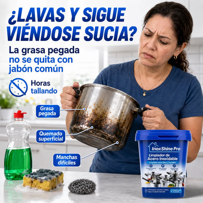 Limpiador para Ollas de Acero Inoxidable InoxShine PRO, ¡Promoción 2x1!