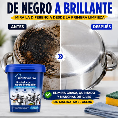 Limpiador para Ollas de Acero Inoxidable InoxShine PRO, ¡Promoción 2x1!