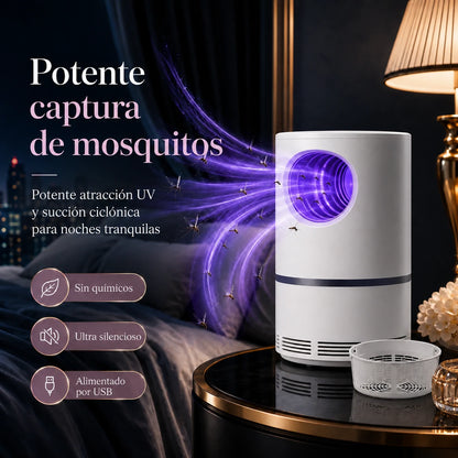 Trampa UV Silenciosa para Mosquitos, Segura para Niños y Mascotas, Mosquito Guard