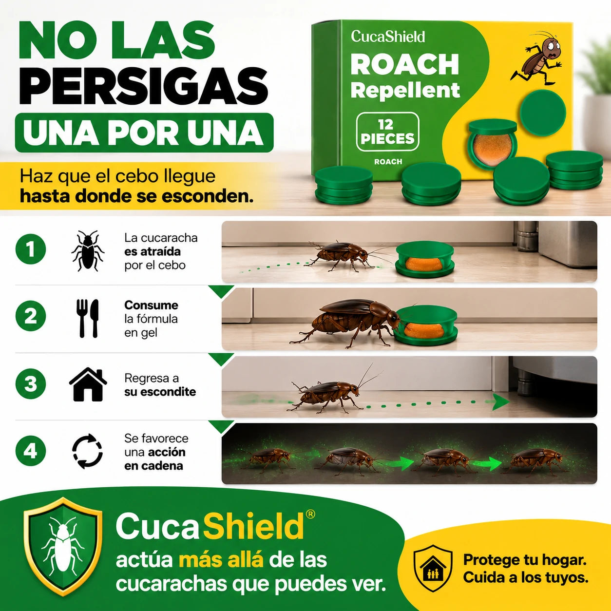 CucaShield | Combate las Cucarachas Desde el Origen