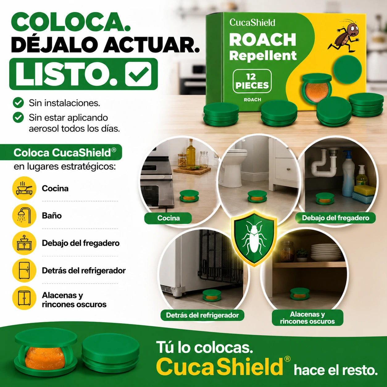 CucaShield | Combate las Cucarachas Desde el Origen