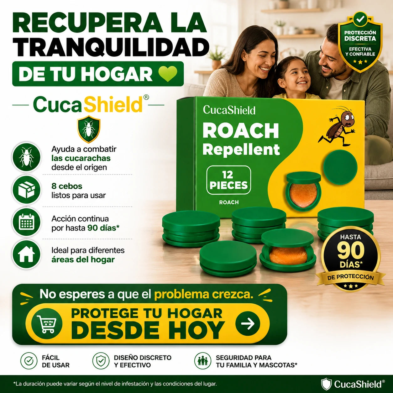 CucaShield | Combate las Cucarachas Desde el Origen