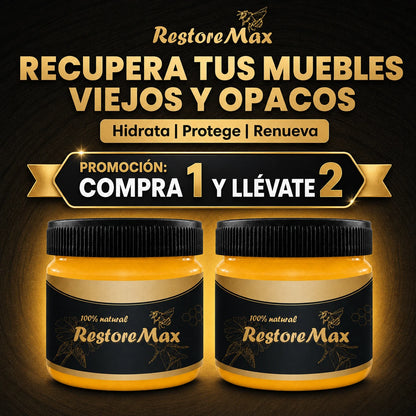 RestoreMax - Cera Natural para Muebles - Compra 1 y Llévate 2