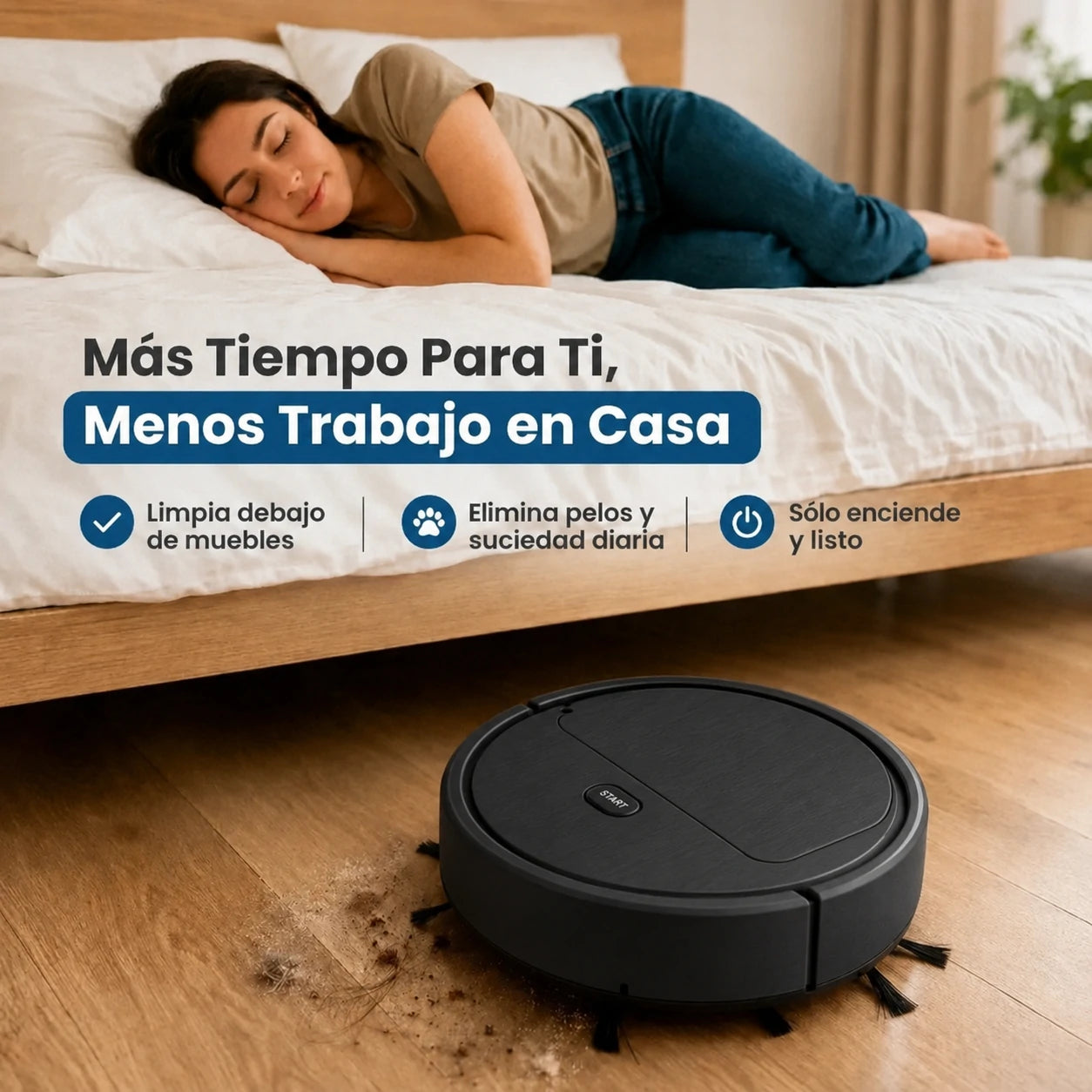 SmartCloset Armario Plegable Multiuso + RoboSpark Robot Aspirador de Regalo