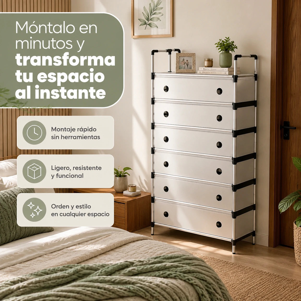 SmartOrganizer: Zapatero Multifuncional de 6 Niveles para Ahorrar Espacio