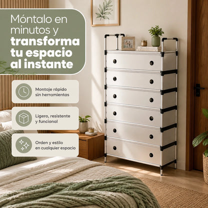 SmartOrganizer: Zapatero Multifuncional de 6 Niveles para Ahorrar Espacio