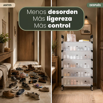 SmartOrganizer: Zapatero Multifuncional de 6 Niveles para Ahorrar Espacio