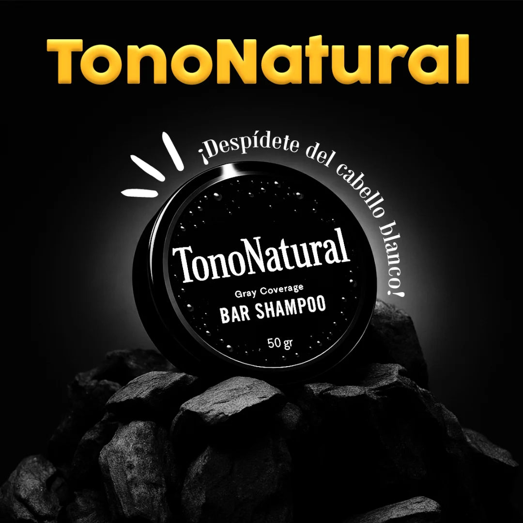 Jabón TonoNatural – Elimina el Cabello Blanco y Restaura el Color Natural