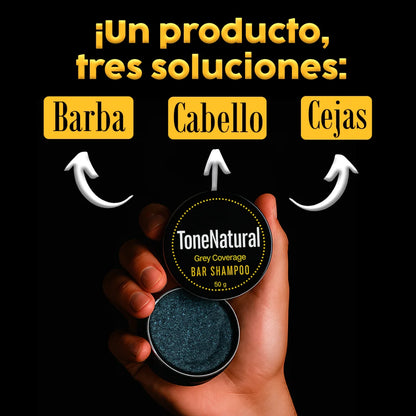Jabón TonoNatural – Elimina el Cabello Blanco y Restaura el Color Natural
