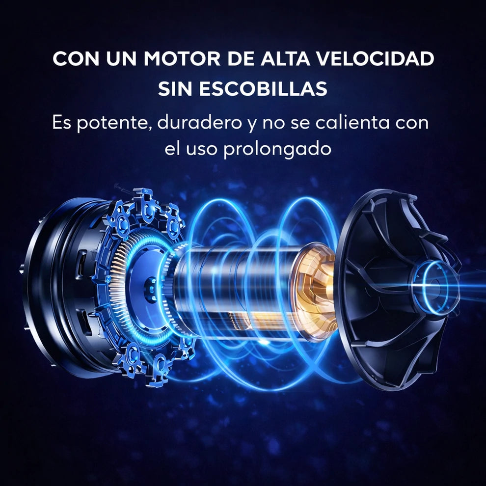 TurboBlow Max Soplador de Aire 1500W con Batería Recargable