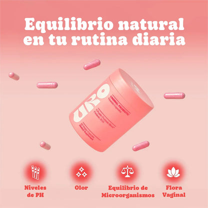 Balance Íntimo: Cápsulas con 4 Probióticos - Restaura tu pH Natural (60 Unidades)