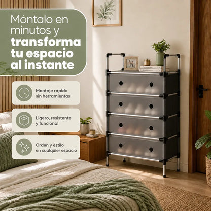 SmartOrganizer: Organizador de Zapatos de 5 Niveles Práctico y Resistente